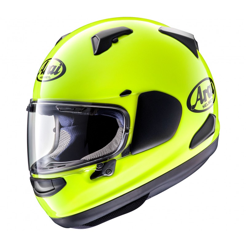 Arai Quantum X Fluorescent Yellow Helmet